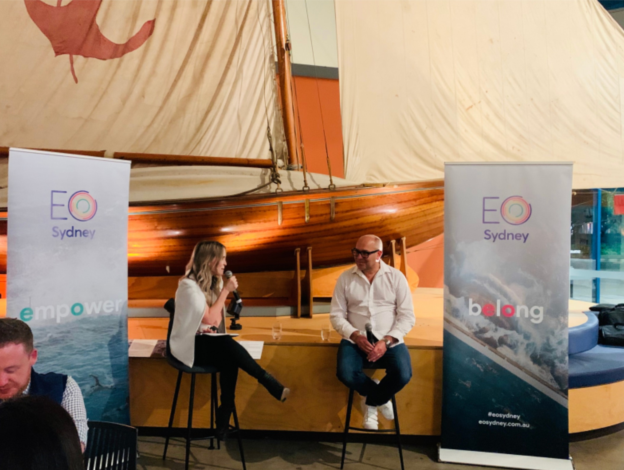 Libbie interviewing at EO Sydney