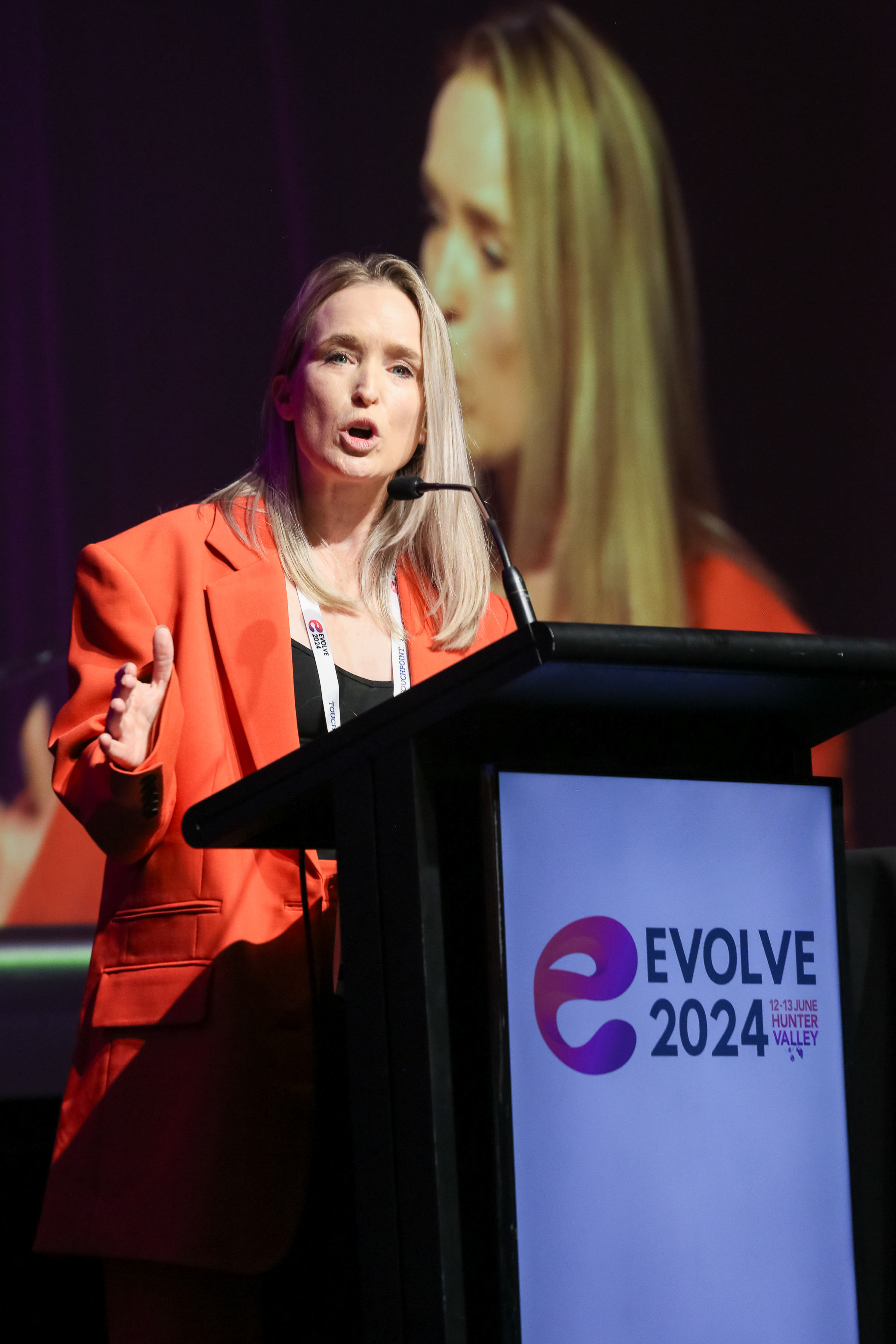Libbie close-up at Evolve 2024