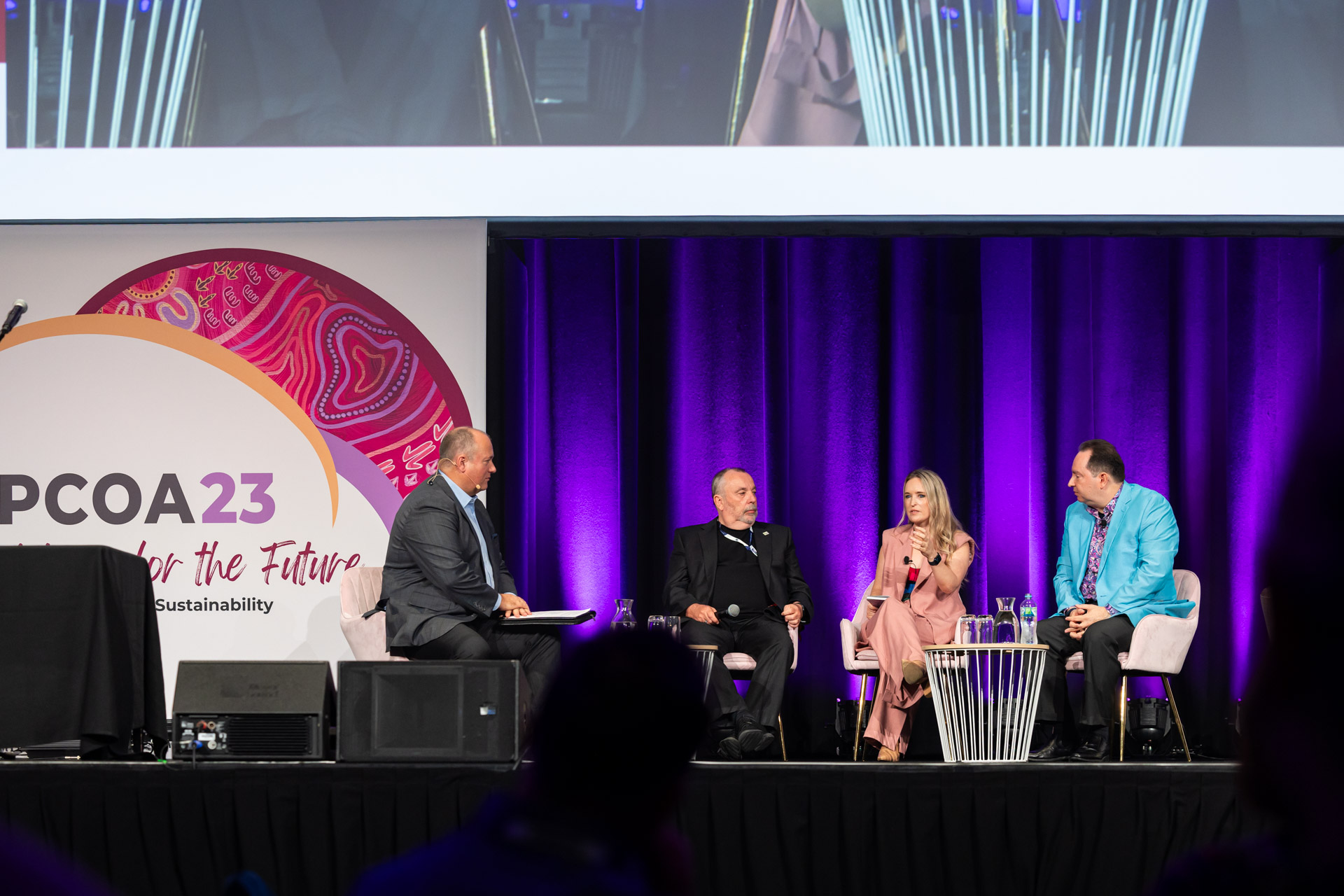PCOA23 conference wide stage shot