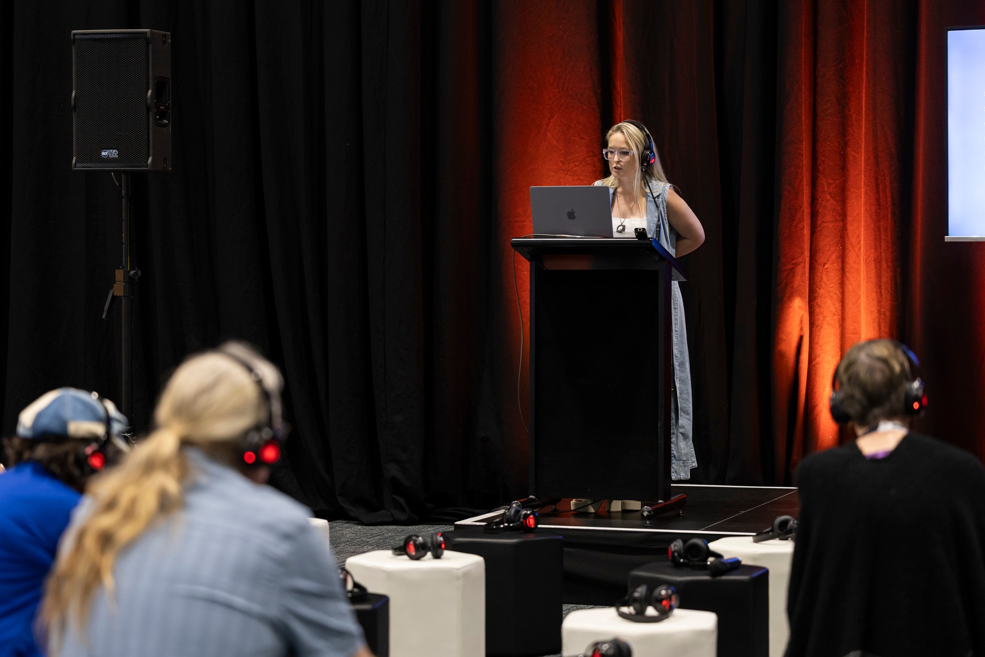 Libbie running an interactive workshop